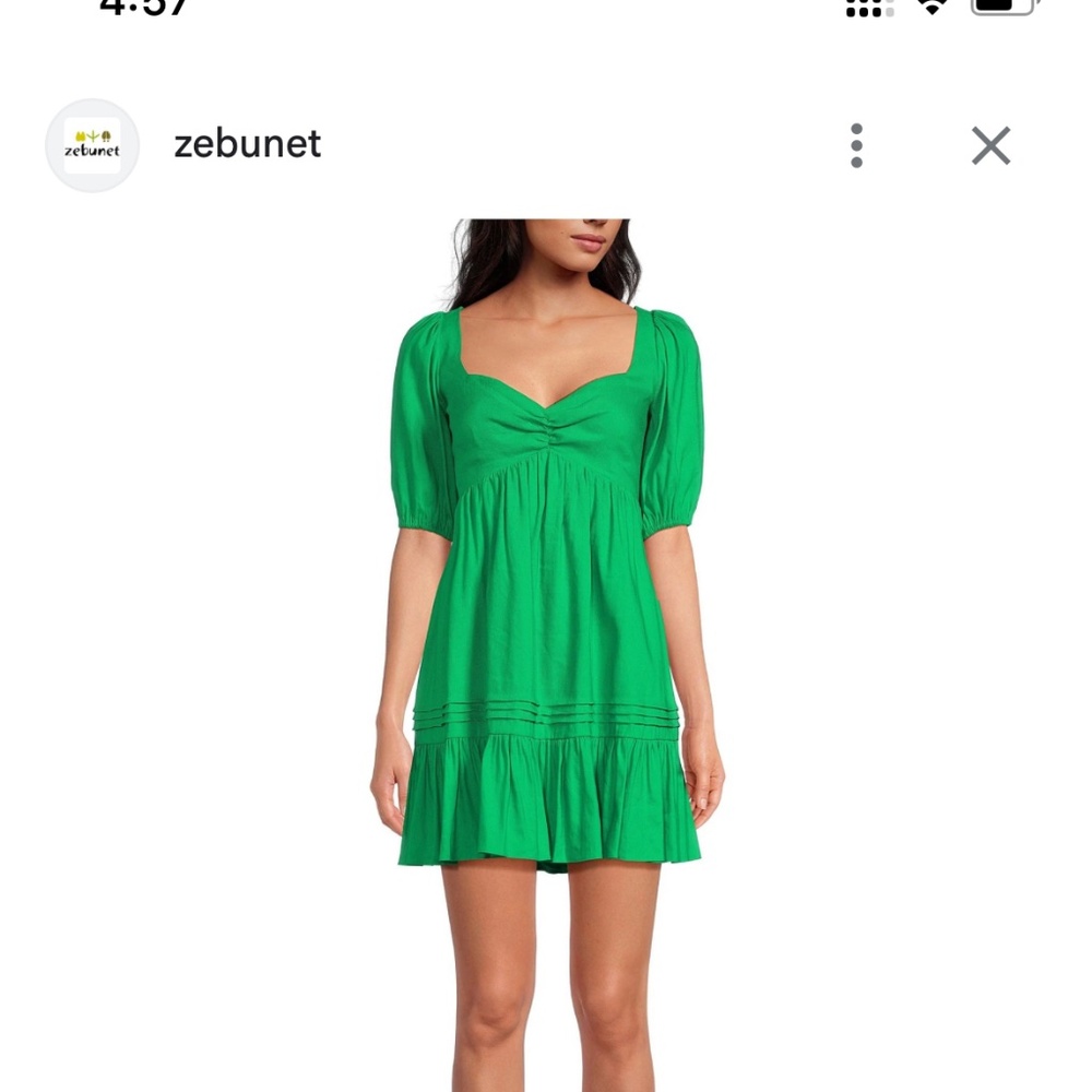 Gianni bini puff mini dress